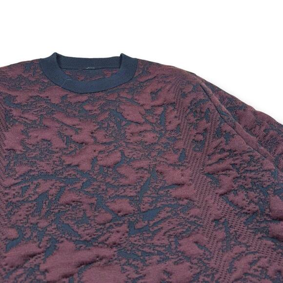 Lululemon Jacquard Multi-Texture Crew Neck Sweater size 12 heathered Vapor HVPR - Picture 4 of 9